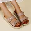 35-43 New Summer Casual Sandals for Women, Comfortable, Non-slip, Buckle, One-strap Sandals