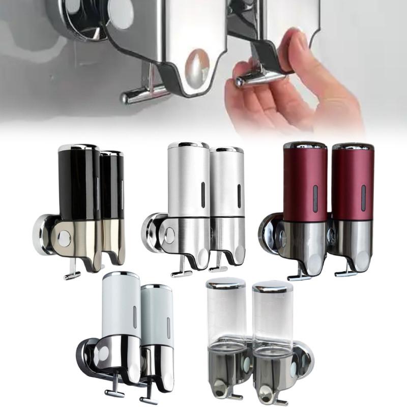 Элегантный диспенсер для мыла из ABS с одной и двумя емкостями, с ручным нажатием, для коммерческих ванных комнат