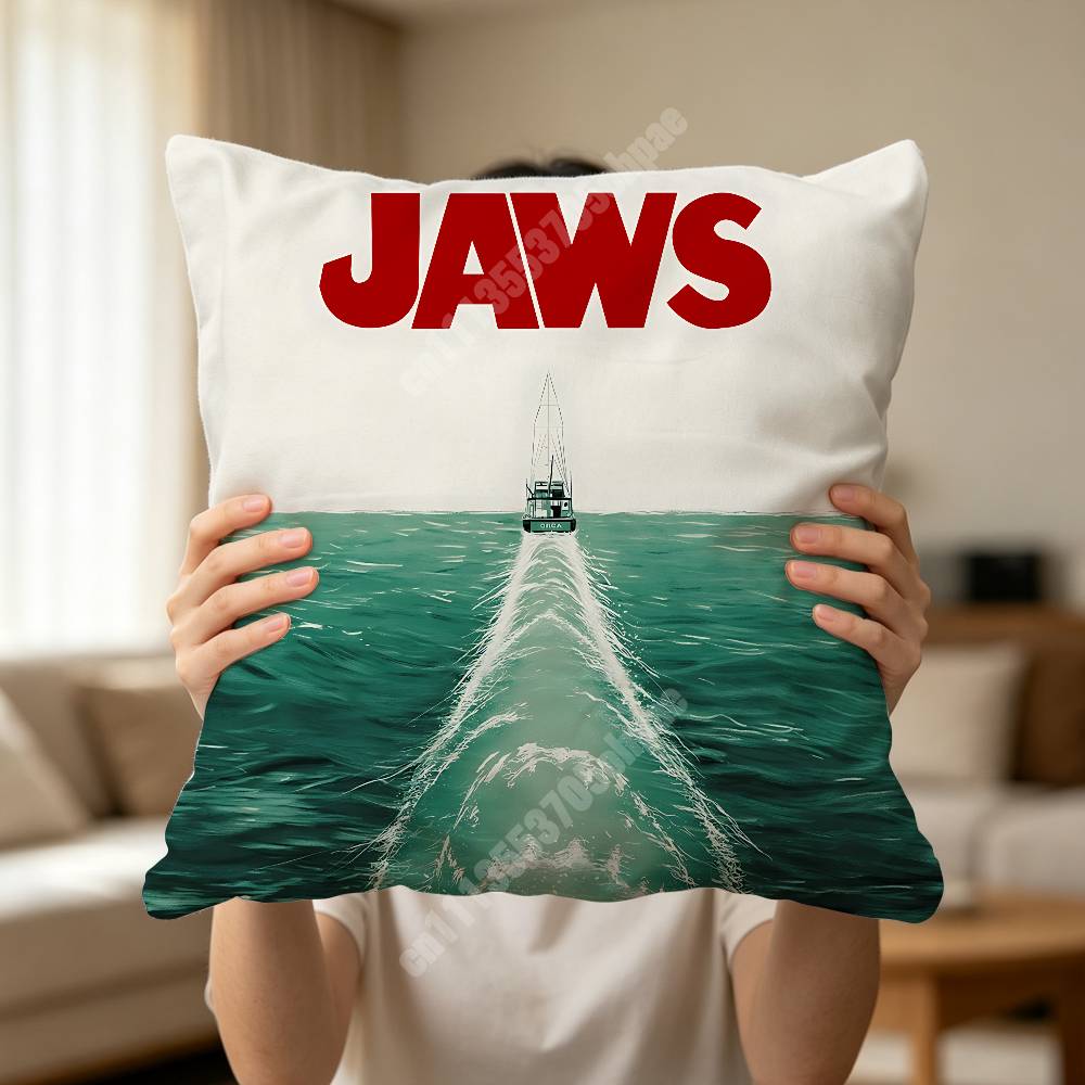JJAWS Steven Movie Spielberg Sofa Couch Pillow Cover Cushion Case Home Bed Car Living Room Decoration