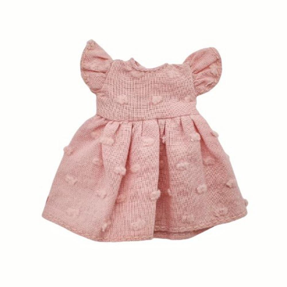 Fashion Doll Dot Dresses Accessories Tops Clothes Skirt for 1/11 OB11 Dolls/for 1/12 BJD