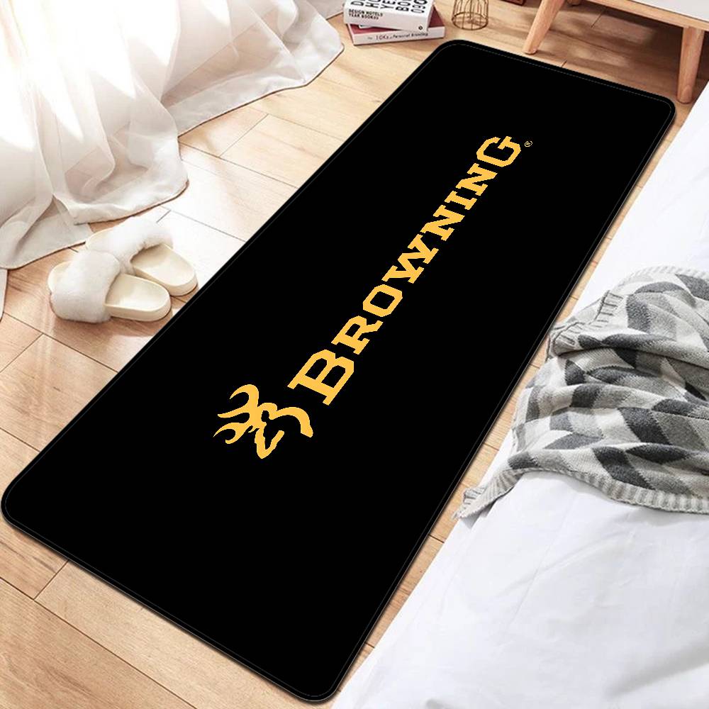 B-Browning Logo Bathroom Mat Kids Room Bedroom Decoration Balcony Anti-Slip Doormat Living Room Welcome Rug