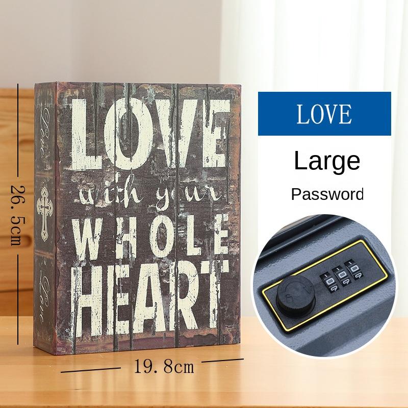 Simulated Book Safe with Lock Storage Box, Password Storage Tank, Fake Book Storage Tank, Mobile Phone Box