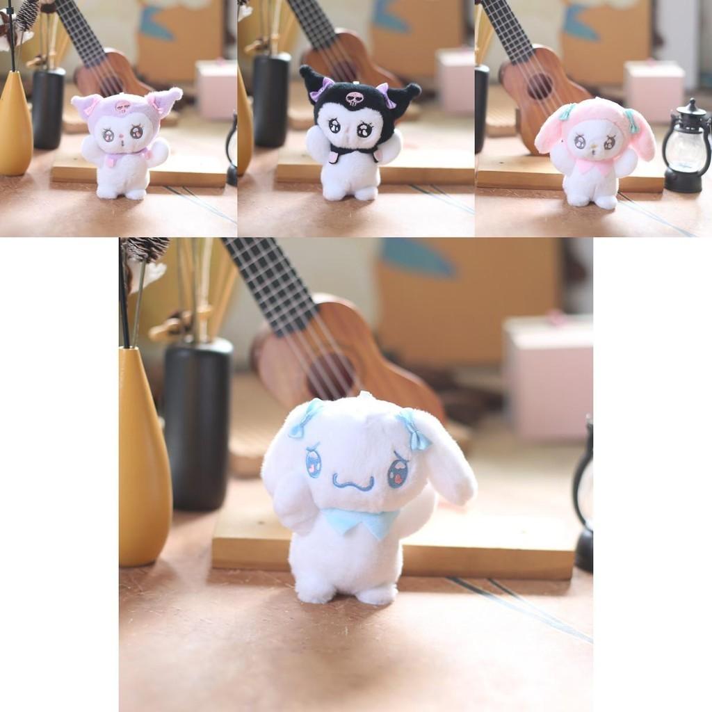 Очаровательный плюшевый брелок Sanrio, очень мягкий Cinnamoroll, Kuromi, Melody, подвеска для сумки