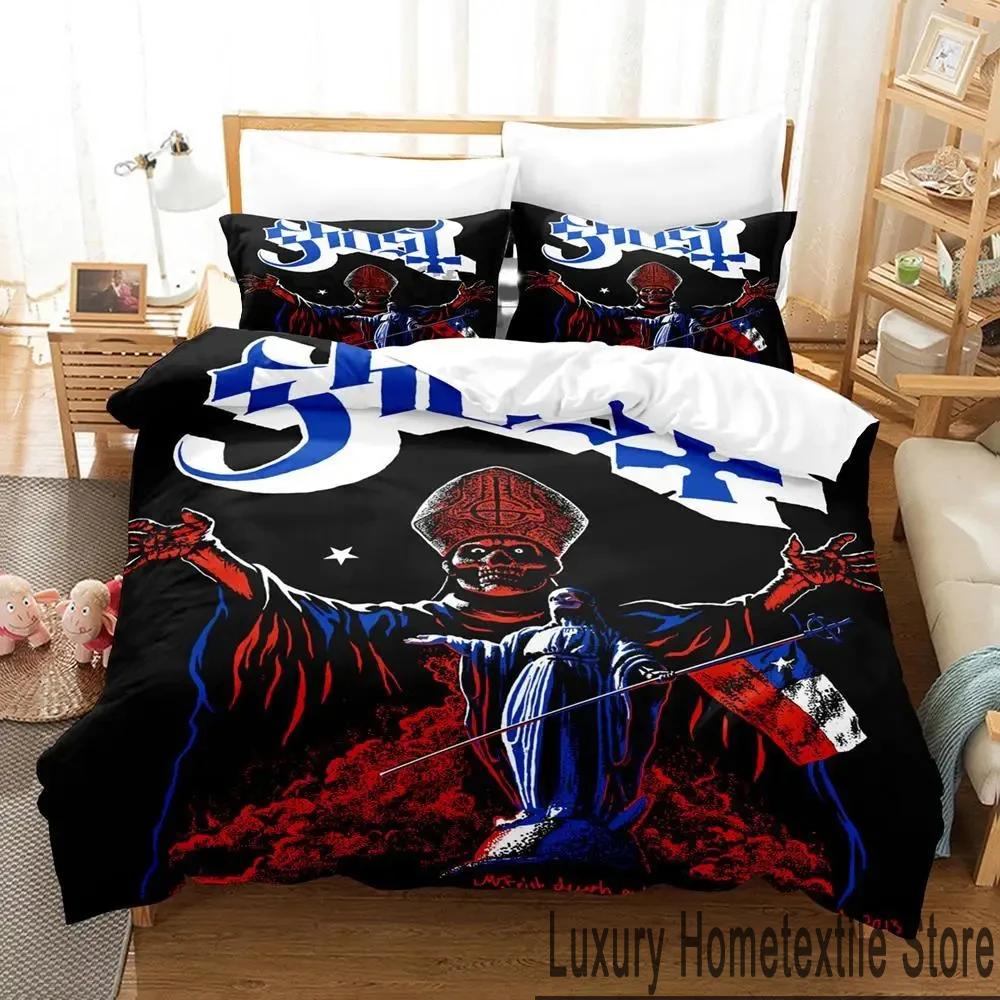 3D Принт Призрачная Рок-группа Шведский Постельный Комплект Пододеяльник Комплект для Кровати Покрывало Наволочка Одеяло Кинг Квин Размер Мальчики Взрослые