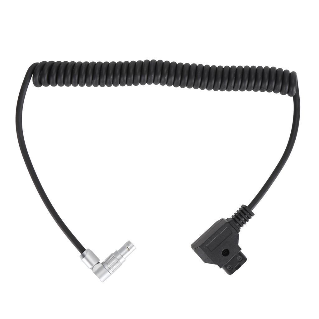 2 Pin Female To D Tap Power Cable Rotatable Right Angle V Mount Coiled SLR Camera Power Cord for