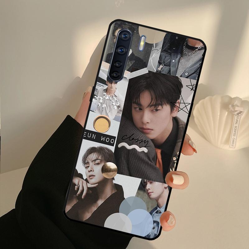 Cha Eun Woo Korean actor singer Case For OPPO A17 A57 A77 A16 A76 A96 A52 A72 A15 A5 A9 A31 A53 S A54 A74 A94 A93 A78 Cover