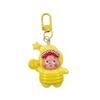 Starman Large Cute Cartoon Keychain Pendant - Creative Backpack Charm Cream Glue Accessory