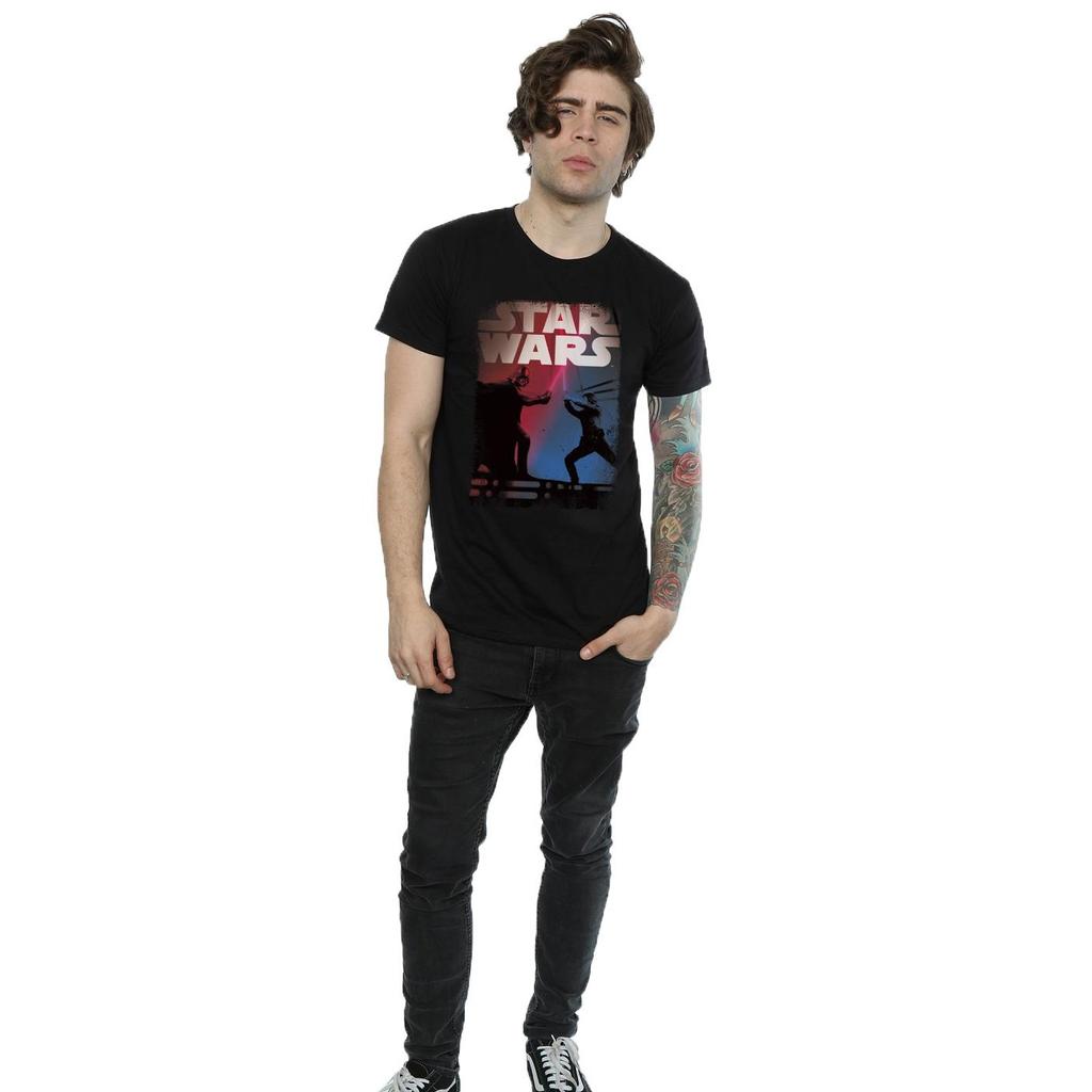 STAR WARS Mens Fight Scene T-Shirt