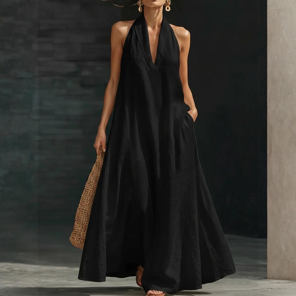Женское платье Повседневное Легкое платье V-образный вырез Отпуск Бохо Пляжное Летнее платье