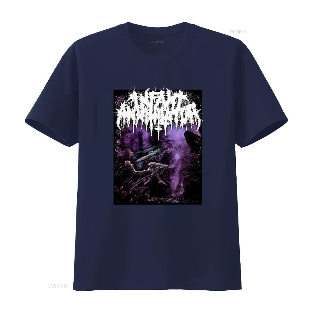 Infant Annihilator Музыкальная футболка из хлопка черная для любителей музыки Все размеры S 5XL K425 винтажная стираная эластичная универсальная