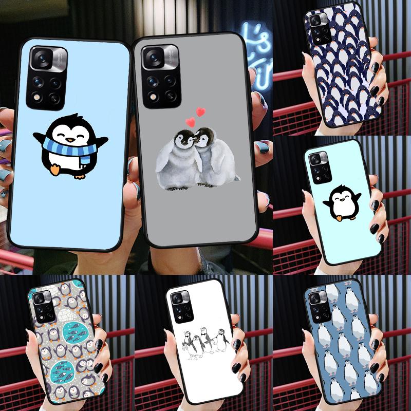 Мультяшный чехол-пингвин для Xiaomi Redmi Note 13 12 11 9 10 14 Pro 9S 10S 11S 12S Redmi 14C 10C 12C 13C