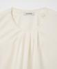 MILLO WOMEN Round Shirred Blouse [Ecru]