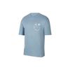 Футболка с круглым вырезом и логотипом American Retro Smiley Face, мужские топы, синяя DZ7637-494