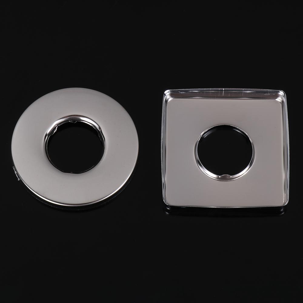 1 шт. Декоративная крышка для душевого смесителя, хромированная отделка, нержавеющая сталь, настенные крышки для водопроводных труб, аксессуары для ванной комнаты