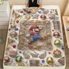 Mario Jumping Action Blanket, Mario Fan Cozy Throw, Great Gift.chl