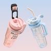 MeyJig 900ML Straw Cup Portable Handheld Water Bottle Large Capacity Sports Mug Drinking Mug Female