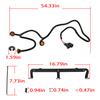 YMT Pre-Runner LED Grille Light Bar Kit for 2007-2018 Jeep Wrangler JK 2-Door/Unlimited 4-Door (JK), Plug & Play Waterproof