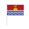 Drapeau Mini - Kiribati - 14 X 21 Cm - Polyester Résistant - Léger - Impression Recto/Verso