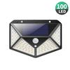Solar Wall Light Motion Sensor 100 LEDs Outdoor Waterproof Solar LED Wall Lamp PIR Solar Powered