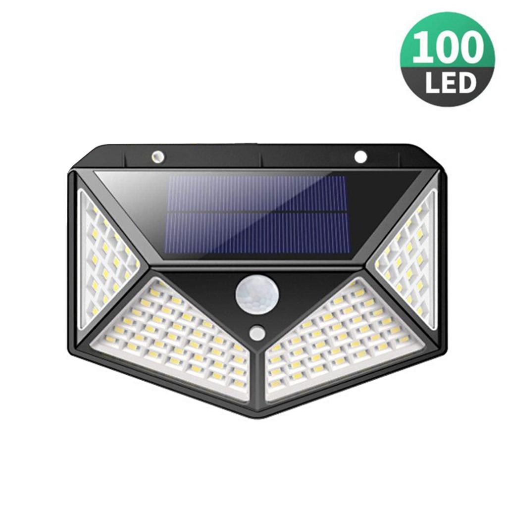 Solar Wall Light Motion Sensor 100 LEDs Outdoor Waterproof Solar LED Wall Lamp PIR Solar Powered