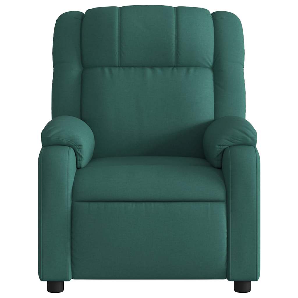 Massage Relax Chair Dark Green Fabric