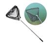 Foldable Fish Landing Net Nylon Mesh for Safe Fish Catching Stainless Poles Handle Fishing Net Saltwater Fish Equipment