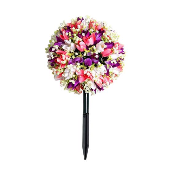 Искусственный цветочный шар с шипом, реалистичные искусственные розы, устойчивые к погодным условиям, искусственные цветы роз