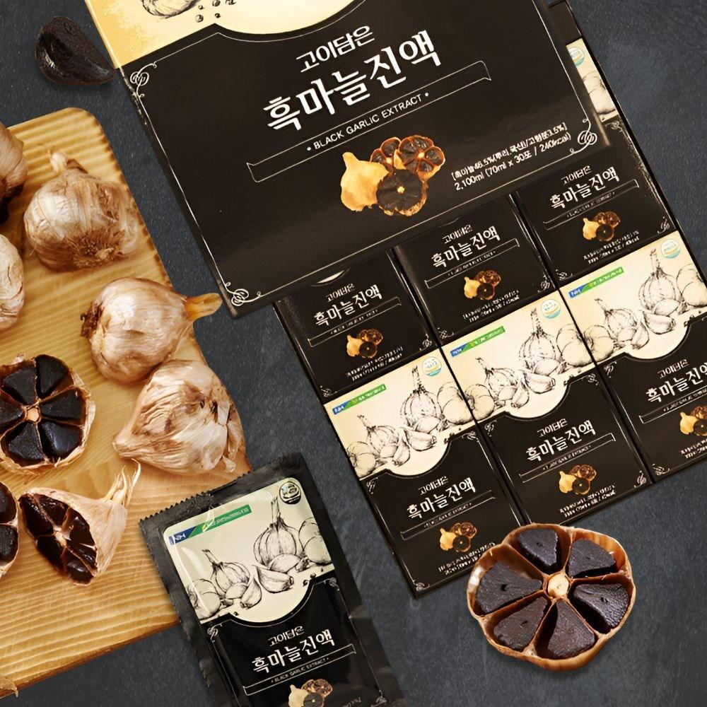 Biribon Namhae Black Garlic Extract 30 packets 5 pcs Black Garlic Juice 5 boxes 70ml 30 pcs