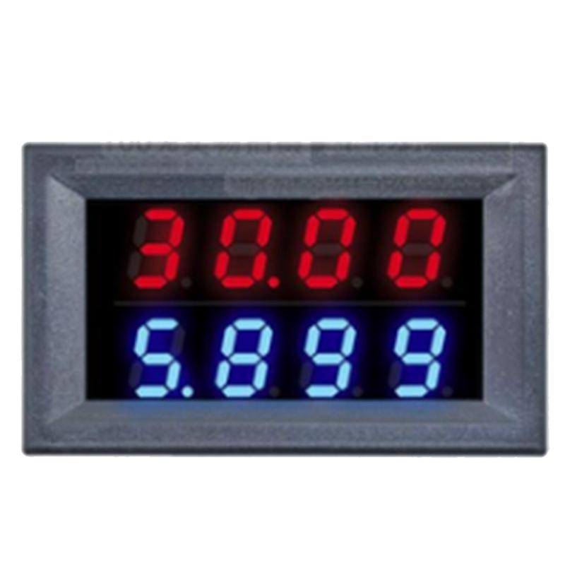Цифровой вольтметр-амперметр-ваттметр DC 0-100V 10A с ЖК-дисплеем, измеритель напряжения, тока, мощности, детектор напряжения, тестер 1000 Вт