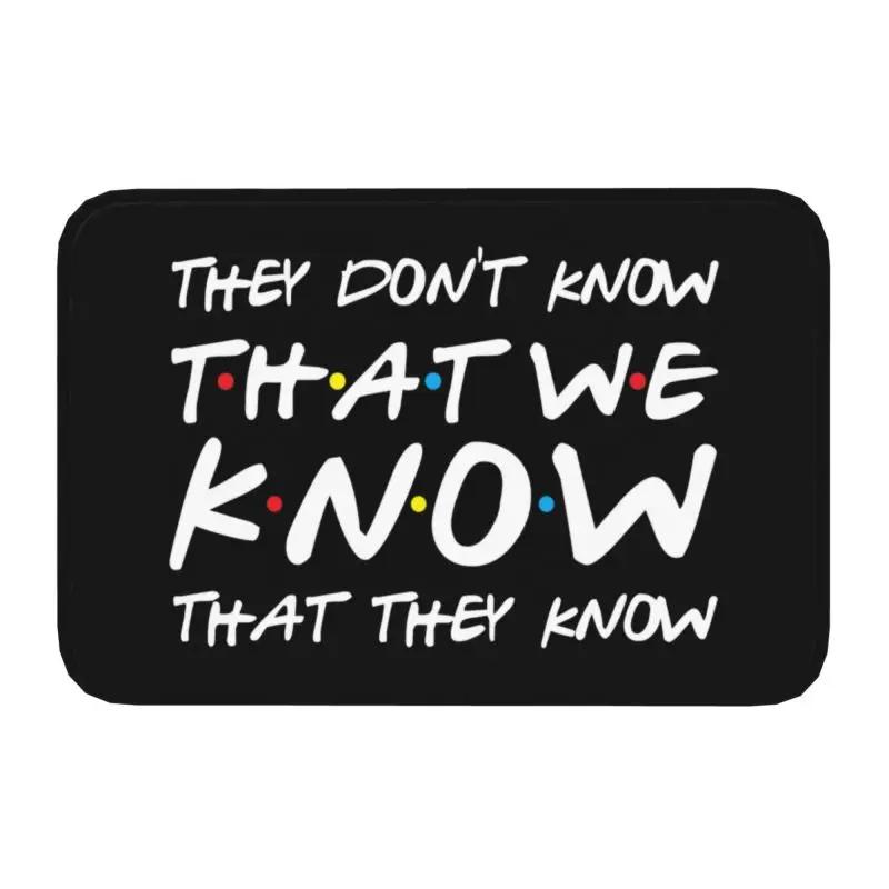 Классический коврик для входной двери с забавными цитатами из сериала «Друзья», противоскользящий, водонепроницаемый, коврик для пола, коврик для ванной, кухонный ковер для прихожей