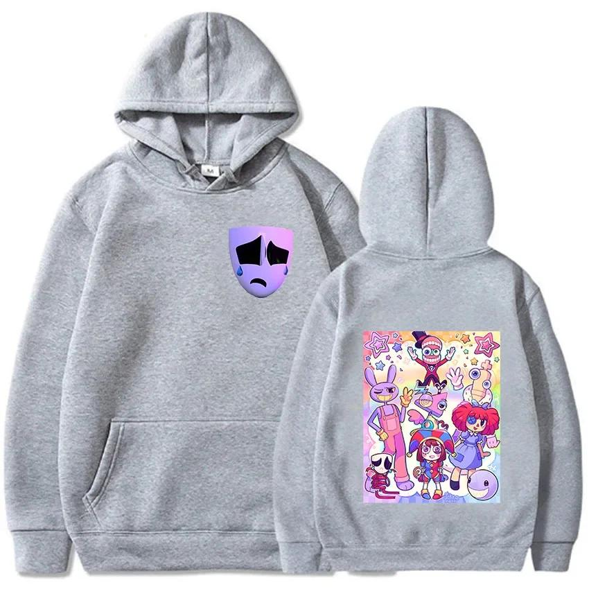 Удивительный Цифровой Цирк Толстовки Женские Харадзюку Каваи Помни Джекс Гангл Кингер Зубл Рагата Топы Унисекс Толстовки с капюшоном