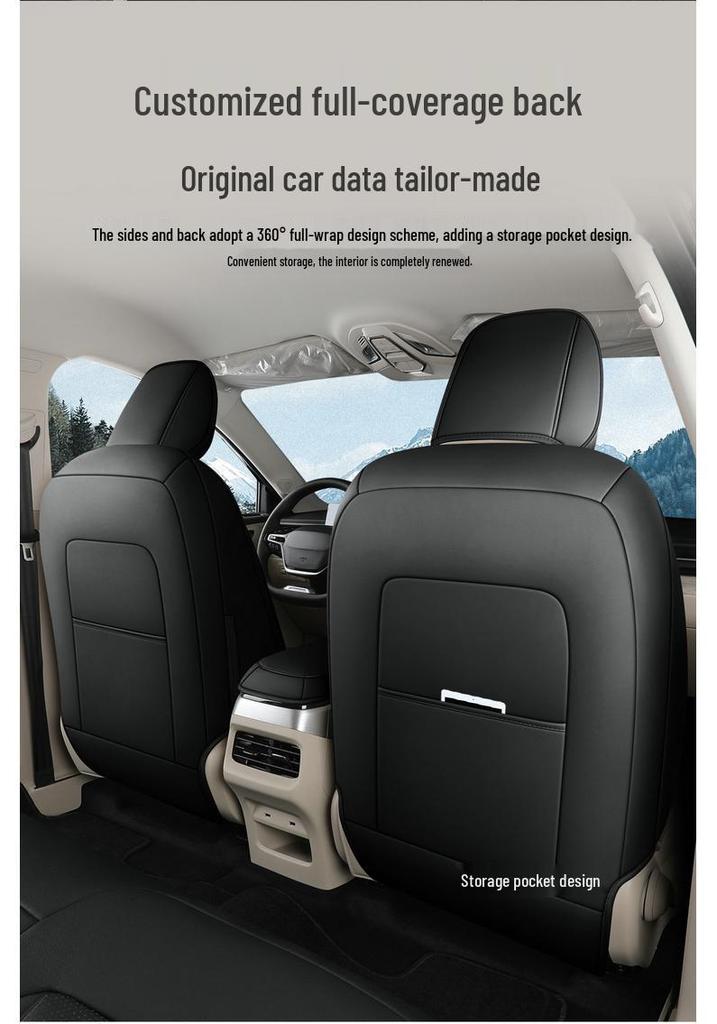 Wuling Xingguang Five-Seater Leather Car Seat Cushion – New All-Season Model