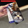 2DFlat Samsung phone case Lion and Cat Close-Up Wildlife Portrait Applicable to Galaxy S22 S23 S24 S25ULTRA S26 A12 A13 A14 A15 A16  A34 A35 A54 A55