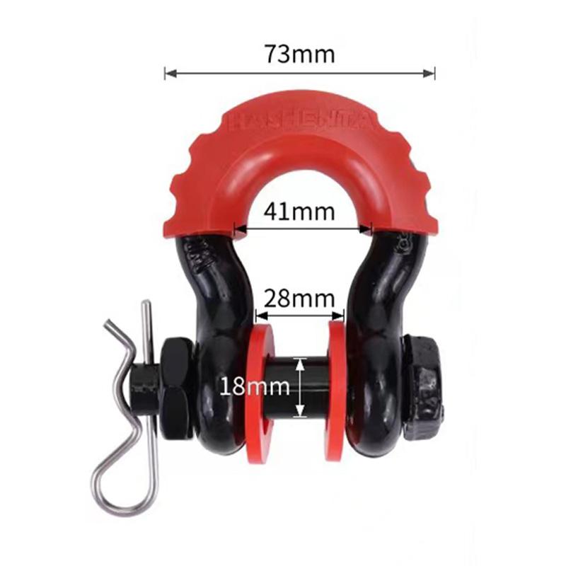 2pcs 28660lbs Break Strength D-Ring Anchor Shackle for Off-Road Jeep Vehicle Recovery 5/8" 18mm Pin Safe Recovery Towing Gear