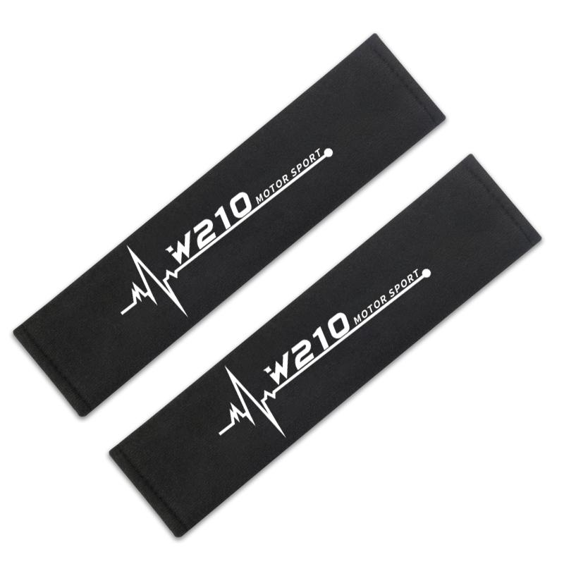 GDX2 2PCS Car Safety Belt Shoulder Cover Carbon fiber Cotton Seat Belt Pads for Mercedes Benz W205 W204 W203 W212 W211 AMG Smart GLC