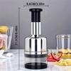 1 Piece Stainless Steel Garlic Press and Food Chopper - Suitable for Garlic, Onions, Nuts, Etc. - Easy To Use
