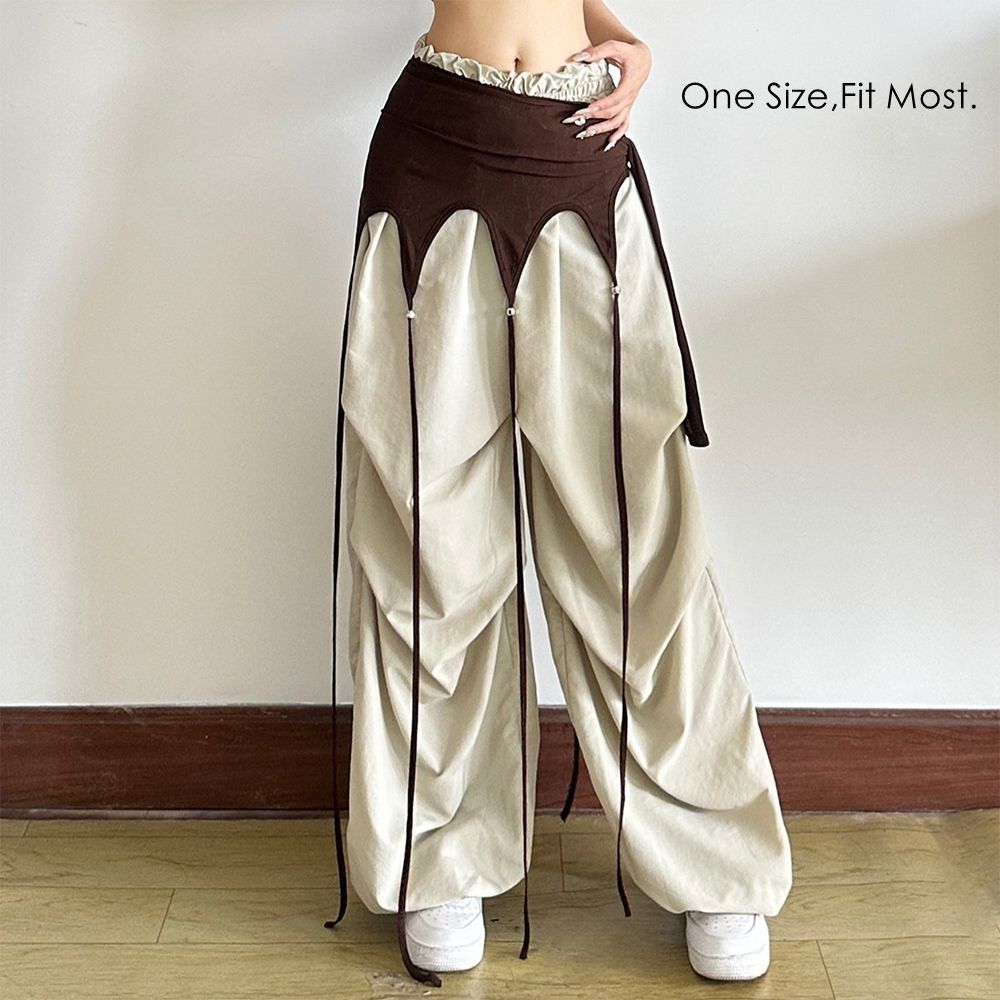 Streetwear Jazz Dance Scarf Irregular Y2K Belt Jeans Pants Decor Hip-hop Scarf