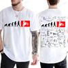 Funny Evolution Motocross T Shirt Summer Graphic Streetwear Short Sleeve Birthday Gifts DAD T-shirt Motorbike Math Mens Clothing