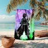 Japanese artist Koyoharu Gotouge's Demon Slayer beach towel, outdoor camping vacation swimming beach towel, outdoor absorbent bath towel blanket K11