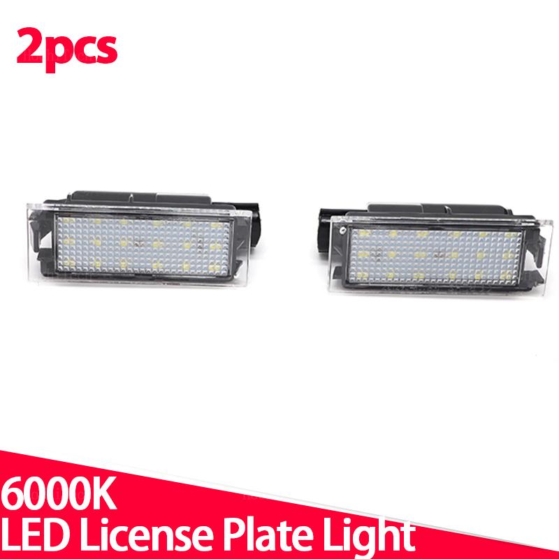 2 шт. подсветка номерного знака для Renault Megane 3 Clio Laguna 2 Megane 3 Twingo Master Vel Satis светодиодная лампа