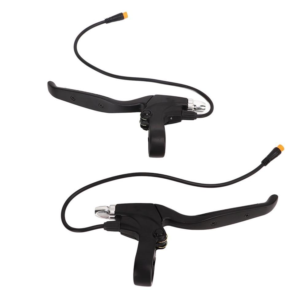 1Pair Waterproof Interface Electric Bike Brake Levers Brake Handles Electric Bicycle Accessories