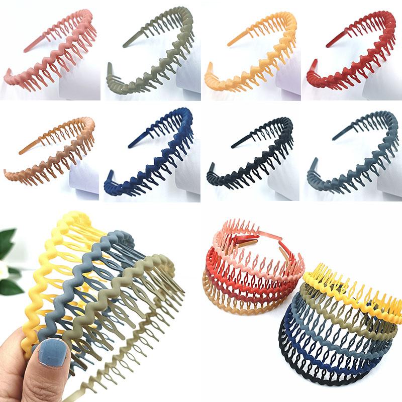 Корейские аксессуары для волос, повязки на голову, обручи для волос, очаровательные, высокого качества для женщин с волнистыми зубами, противоскользящие, для девочек, новые матовые аксессуары для волос