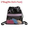 Bowknot Backpack Lightweight Solid Color Itabag Bucket Bag Fashion Casual Gift