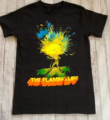 Винтаж The Flaming Lips Музыкальный тур Хлопок S-5XL Черная Унисекс Футболка MM768.webp Унисекс Футболка