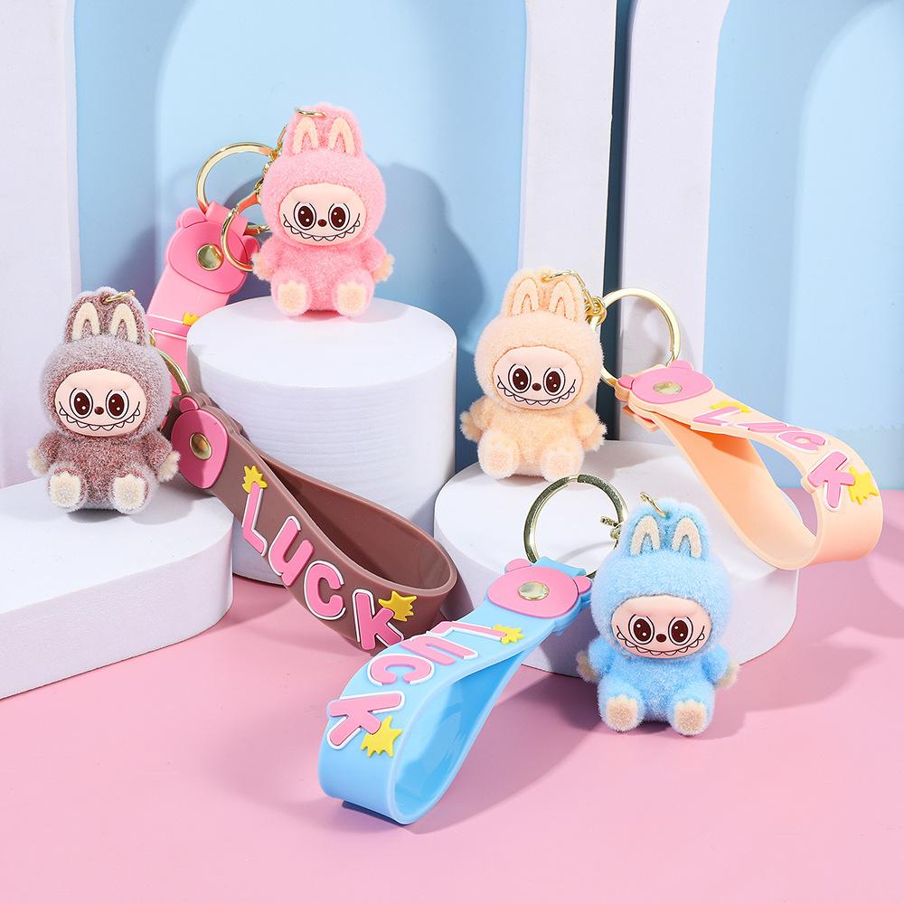 Милый плюшевый брелок Лабубу, DIY аксессуары, игрушка, подарок, 1 шт.