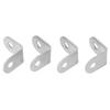 20Pcs L Bracket Corner Brace Stainless Steel with Screw Set Kit for Cabinet Bookshelf