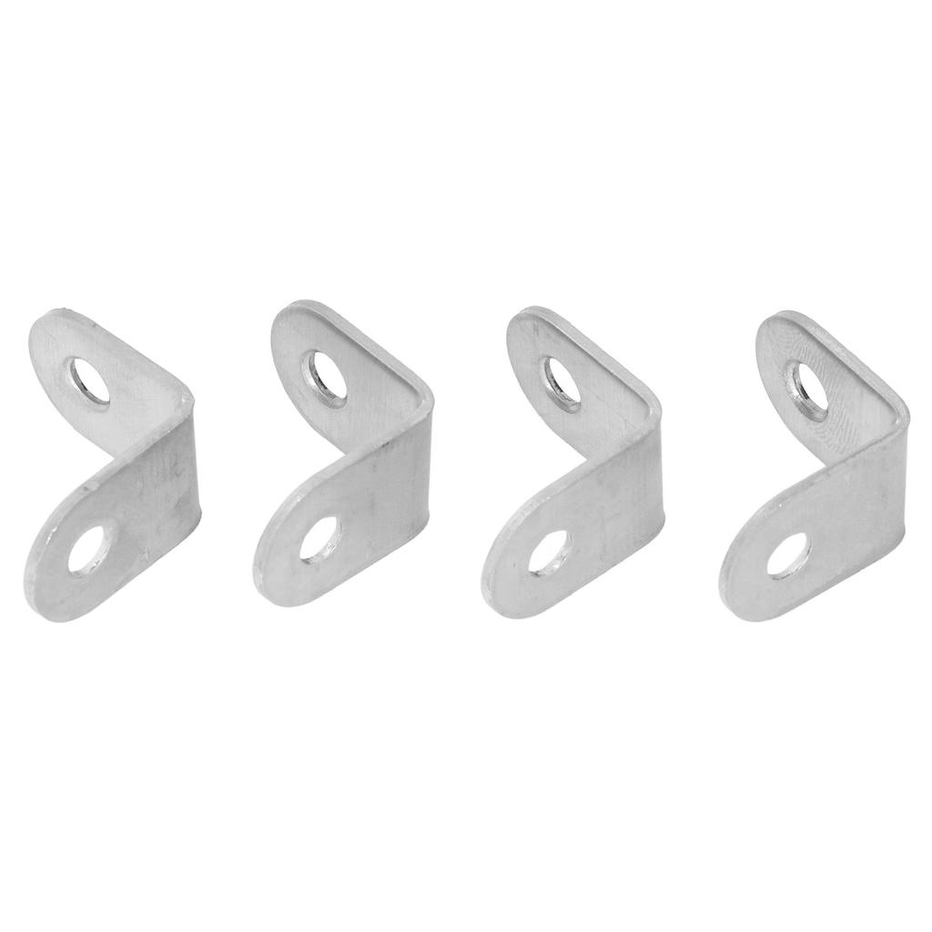 20Pcs L Bracket Corner Brace Stainless Steel with Screw Set Kit for Cabinet Bookshelf