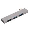 3-в-1 Док-станция Type C на 2xUSB 3.0, 2xUSB 2.0, 5 Гбит/с, Высокоскоростная, Мини-док-станция из алюминиевого сплава