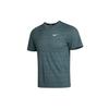 Dri-Fit Miler Short Sleeve Running Top Men Tops Grey Green CU5993-387