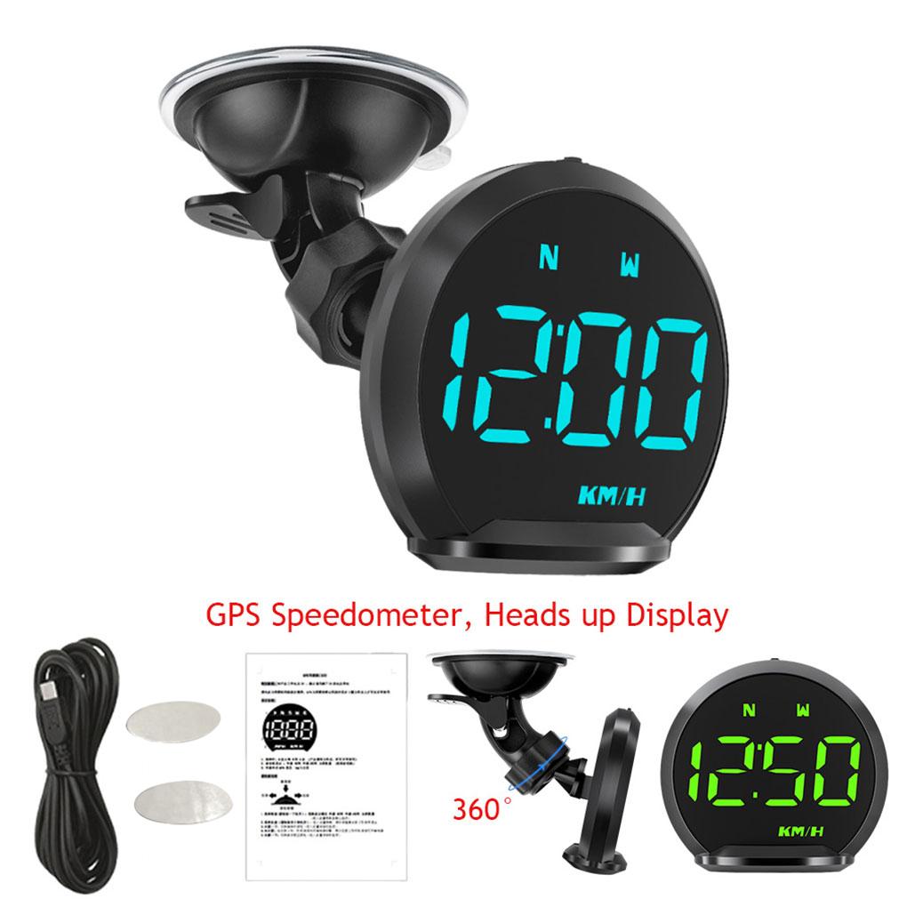 G13 GPS Head Up Display Автомобильный дисплей HUD Датчик с KMH Скорость Усталость вождения Сигнализация Компас Скорость Часы Пройденное расстояние Время вождения
